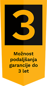 Možnost podaljšanja garancije na 3 leta