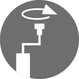 Manivelă în partea de sus