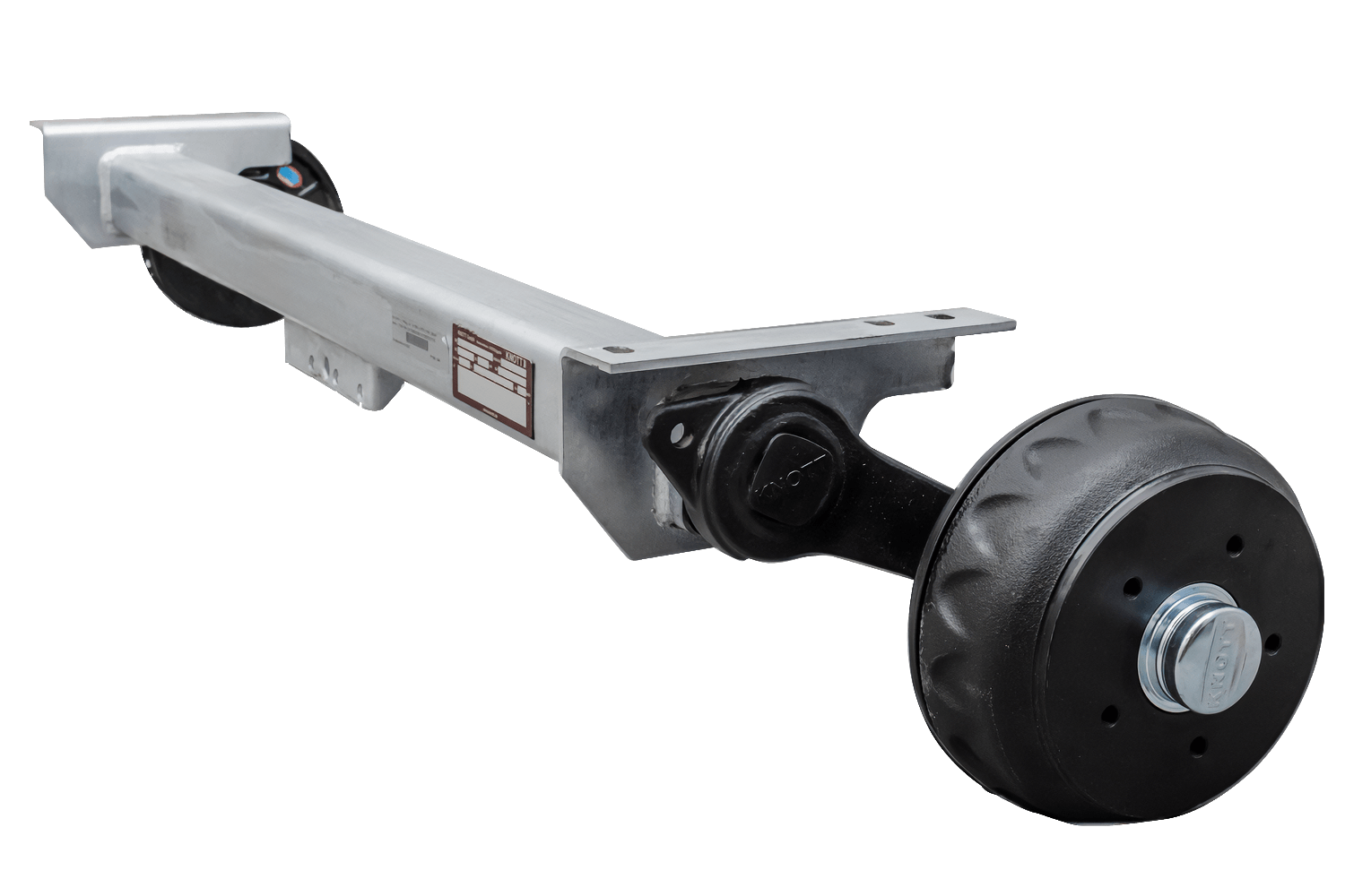 Osie remorcă frânată